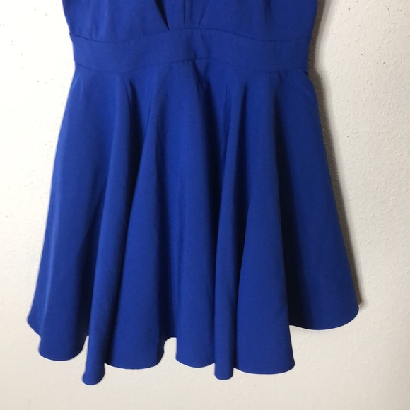 Smile Sweetly Royal Blue Skater Dress - Picture 5 of 10